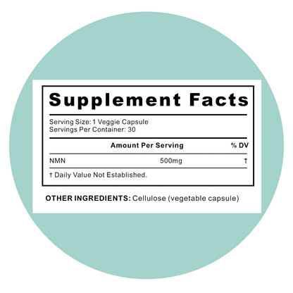 Pure NMN - 30 x 500mg Capsules